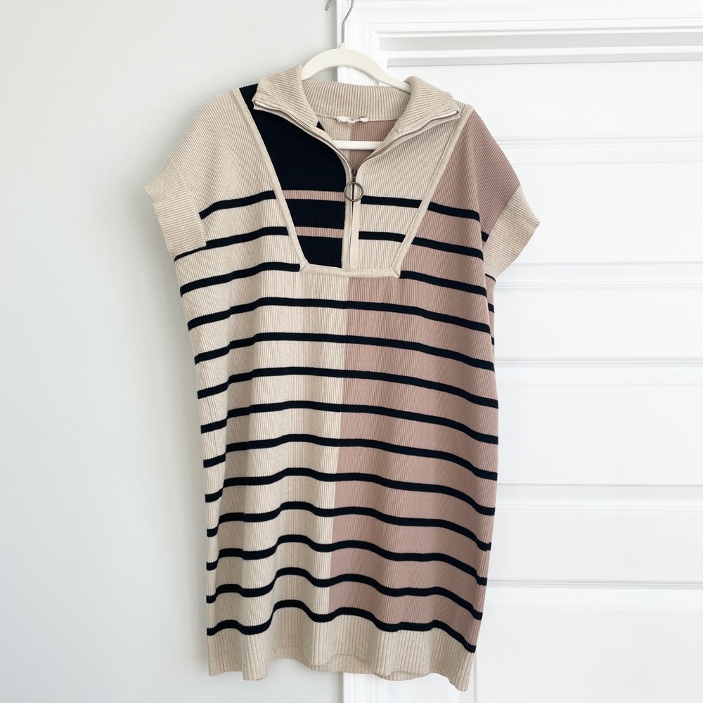 Entro Brown and Black Sweater Dress